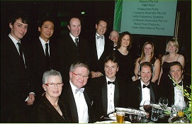 Qenos representatives at the 2011 Hall of Fame Awards.